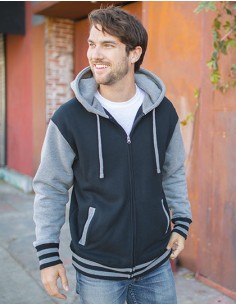 I-IND45UVZ-Unisex Heavyweight Varsity Zip Hood 2